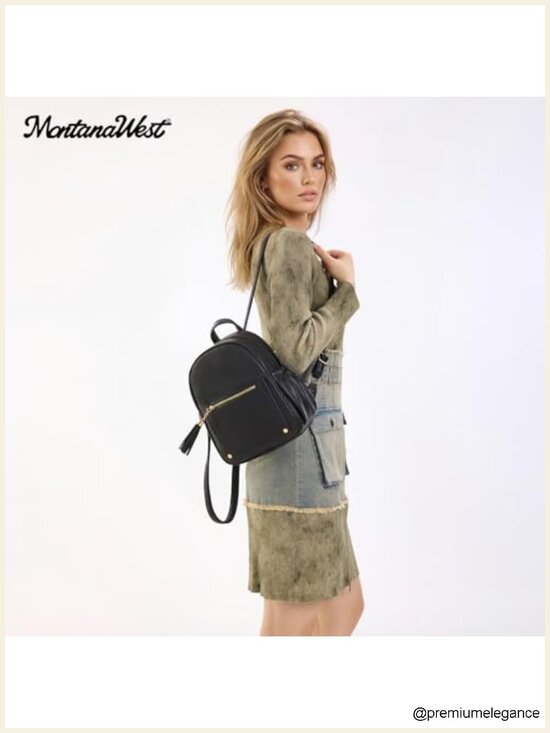 Mini Backpack Purse Anti Theft Faux Leather Travel Backpack with Lock